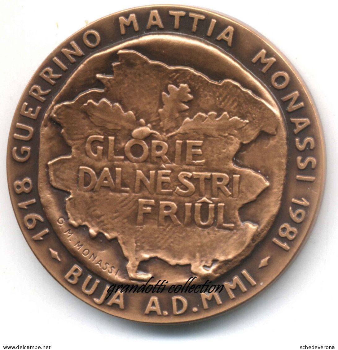 GUERRINO MATTIA MONASSI 20° MORTE BUJA 2001 MEDAGLIA DRIUTTI - Firma's