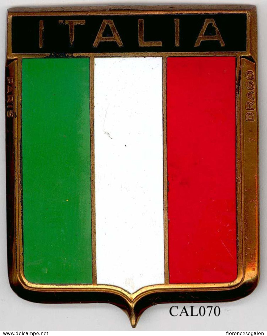 CAL070 - PLAQUE CALANDRE AUTO - ITALIA - Other & Unclassified