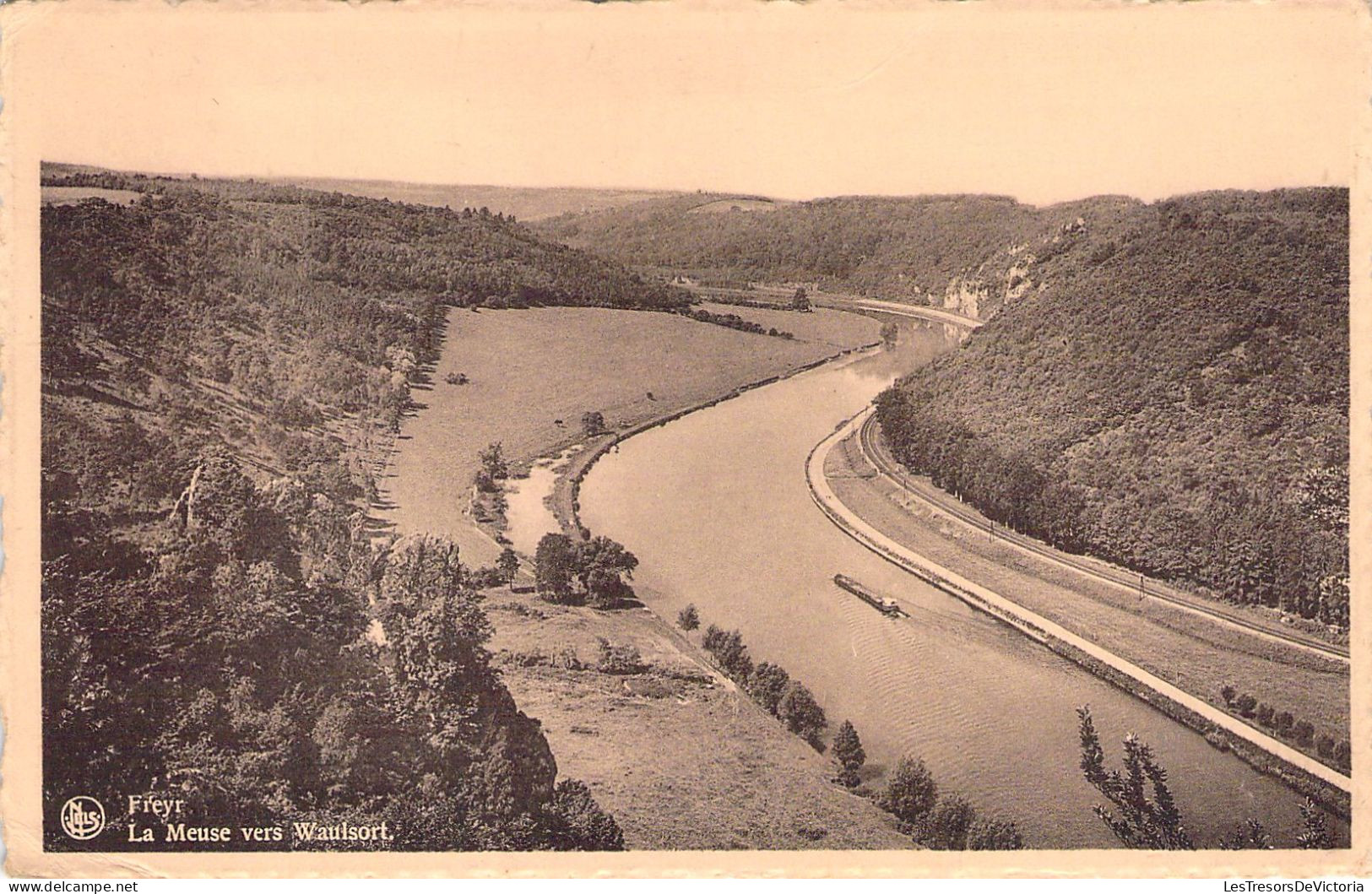 BELGIQUE - FREYR - La Meuse Vers Waulsort - Carte Postale Ancienne - Andere & Zonder Classificatie