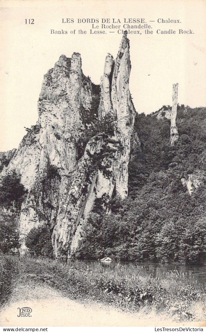 BELGIQUE - Les Bords De La Lesse - Chaleux - Le Rocher Chandelle - Carte Postale Ancienne - Otros & Sin Clasificación