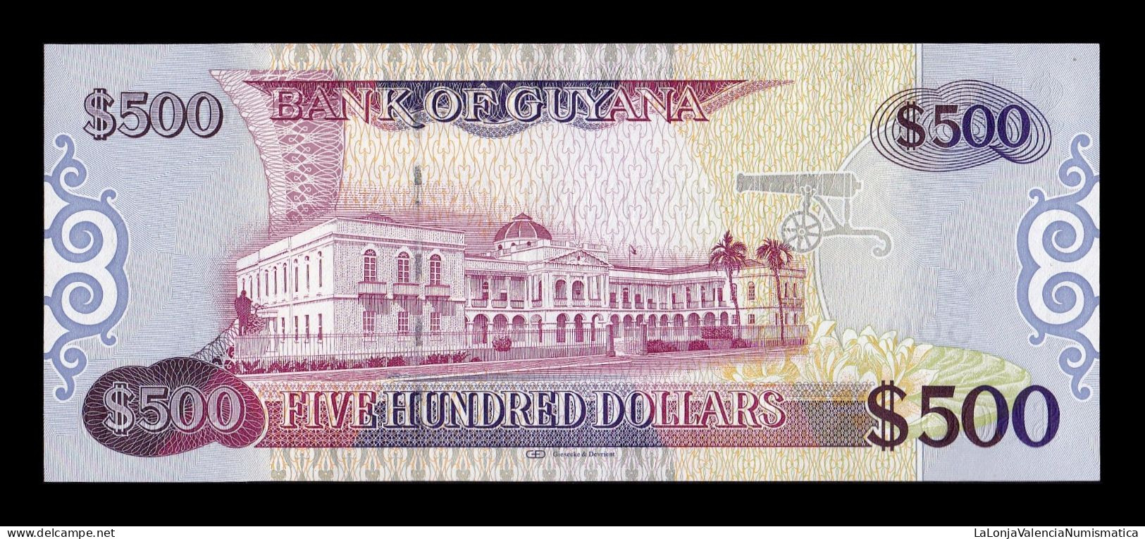 Guyana 500 Dollars 2011 Pick 37a Sc Unc - Guyana