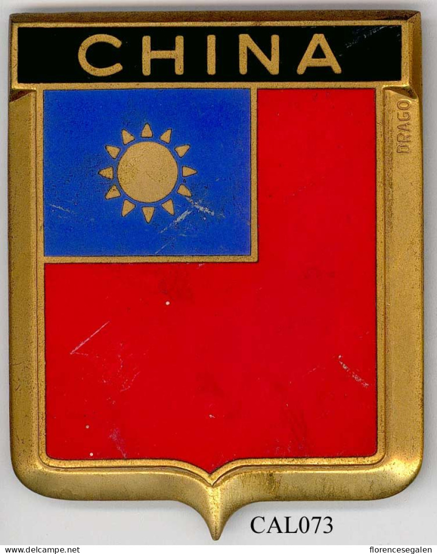 CAL073 - PLAQUE CALANDRE AUTO - CHINA - Andere & Zonder Classificatie