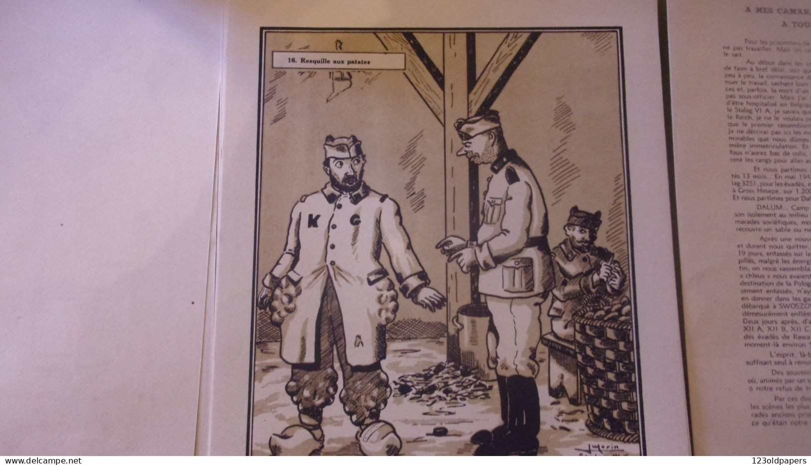 JUDAICA 1946 MORIN 50 DESSINS  SOUVENIRS CAPTIVITE 1940/1945 STALAGS DE REFRACTAIRES  Groß-Hesepe - Stalag VI C POLOGNE