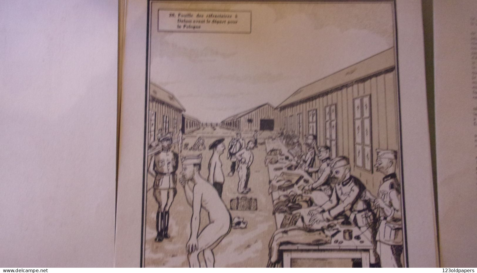 JUDAICA 1946 MORIN 50 DESSINS  SOUVENIRS CAPTIVITE 1940/1945 STALAGS DE REFRACTAIRES  Groß-Hesepe - Stalag VI C POLOGNE