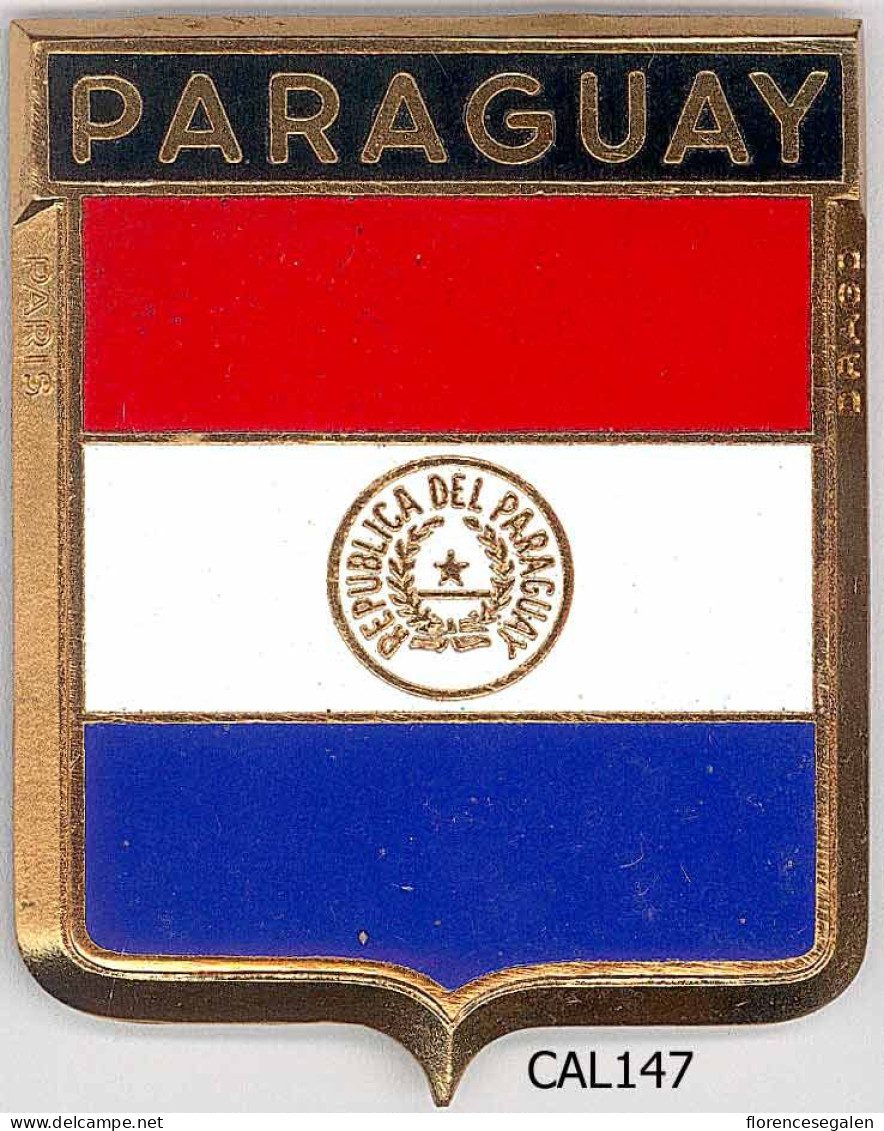 CAL147 - PLAQUE CALANDRE AUTO - PARAGUAY - Other & Unclassified