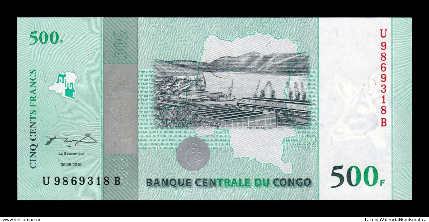 Congo República Democrática 500 Francs Commemorative 2010 Pick 100 Sc Unc - Democratic Republic Of The Congo & Zaire