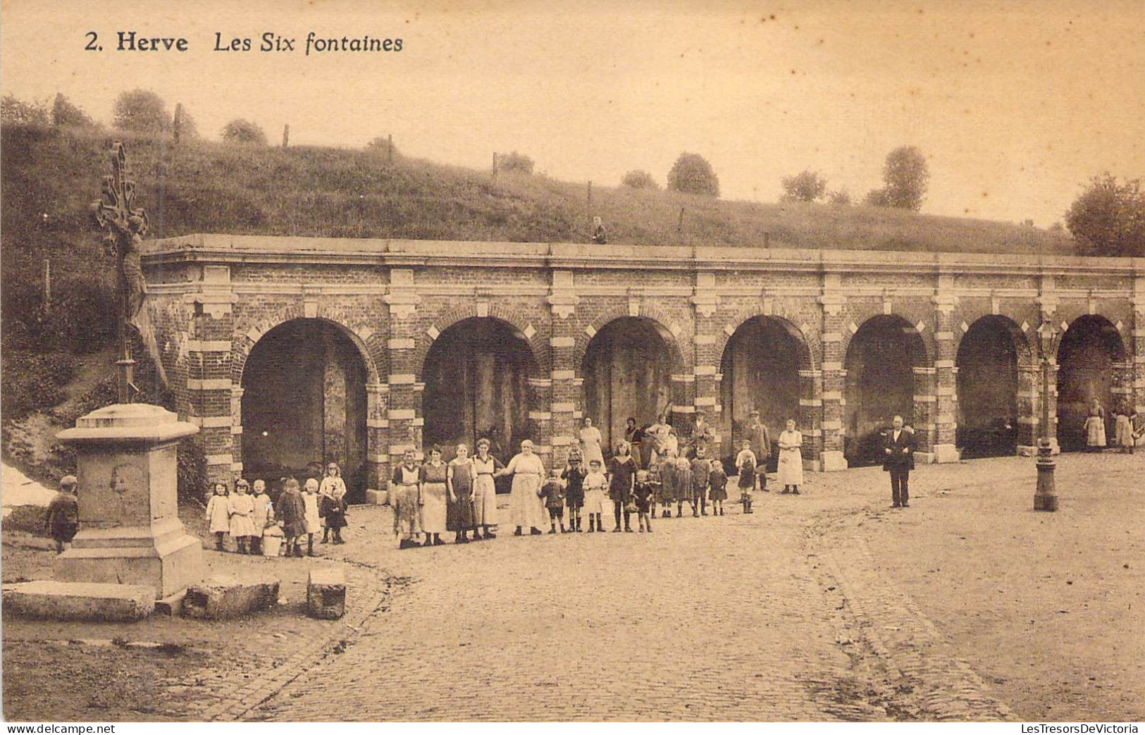 BELGIQUE - HERVE - Les Six Fontaines - Edit Mathot - Carte Postale Ancienne - Herve