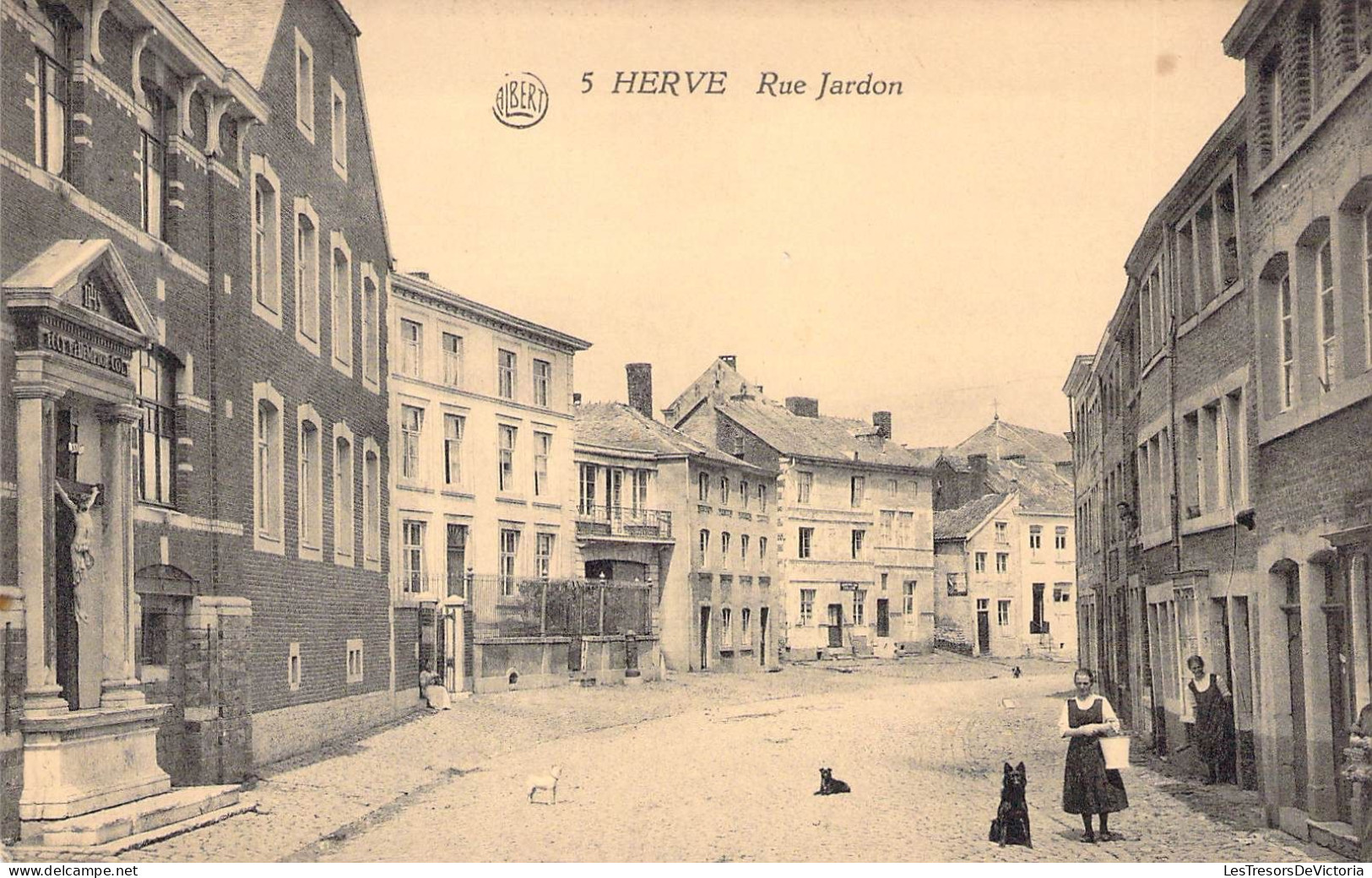 BELGIQUE - HERVE - Rue Jardon - Carte Postale Ancienne - Herve