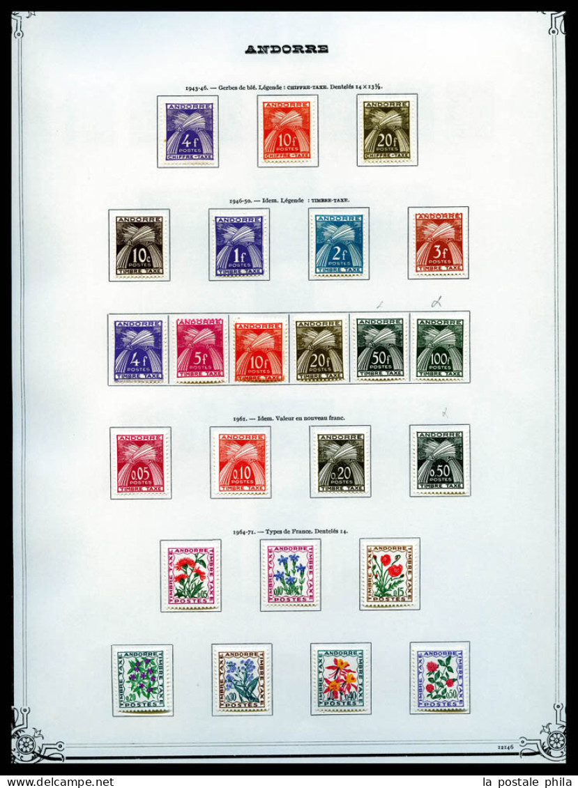 1931/1976, POSTE-TAXE-PA, Collection Complète Dont N° 1 à 23 Et Taxe N°9 à 15, Presentée Sur Feuilles D'album. TTB  Qual - Collections