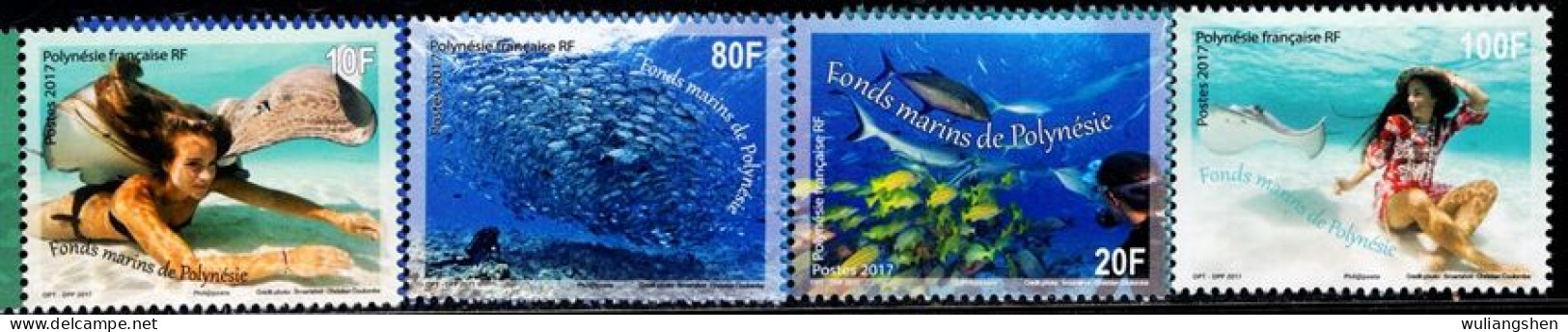 CU0135 Polynesian 2017 Travel Beauty Fish Etc 4V MNH - Sonstige - Ozeanien