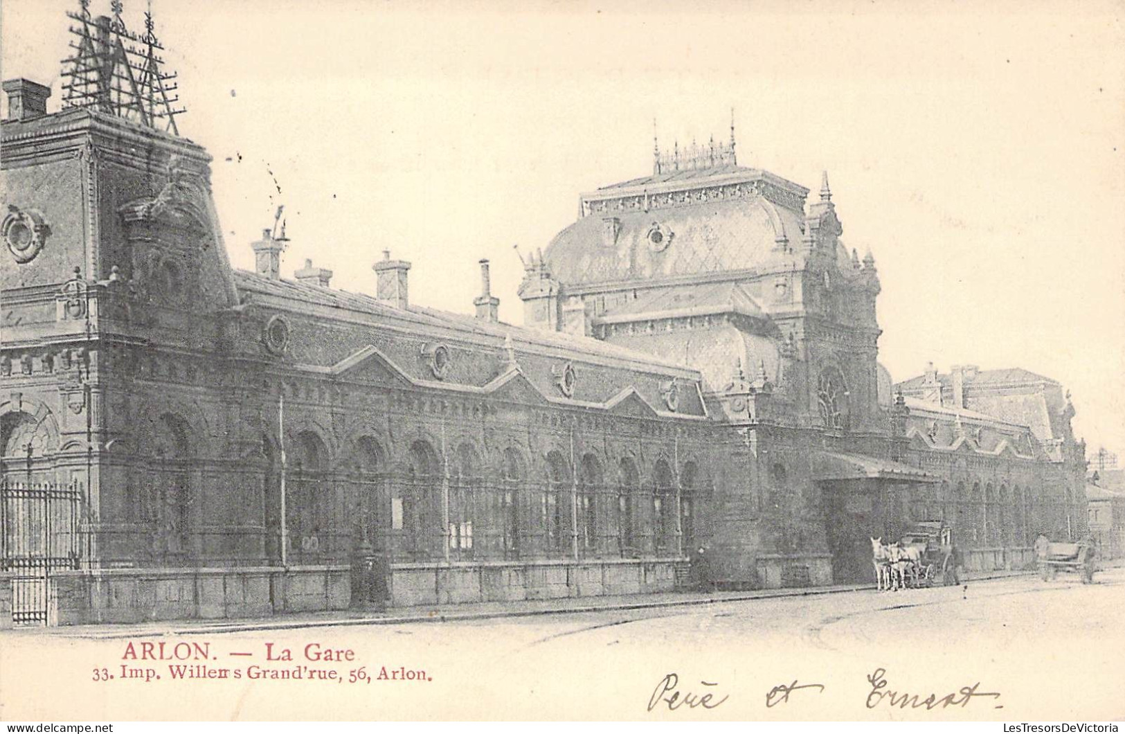 BELGIQUE - ARLON - La Gare - Carte Postale Ancienne - Aarlen