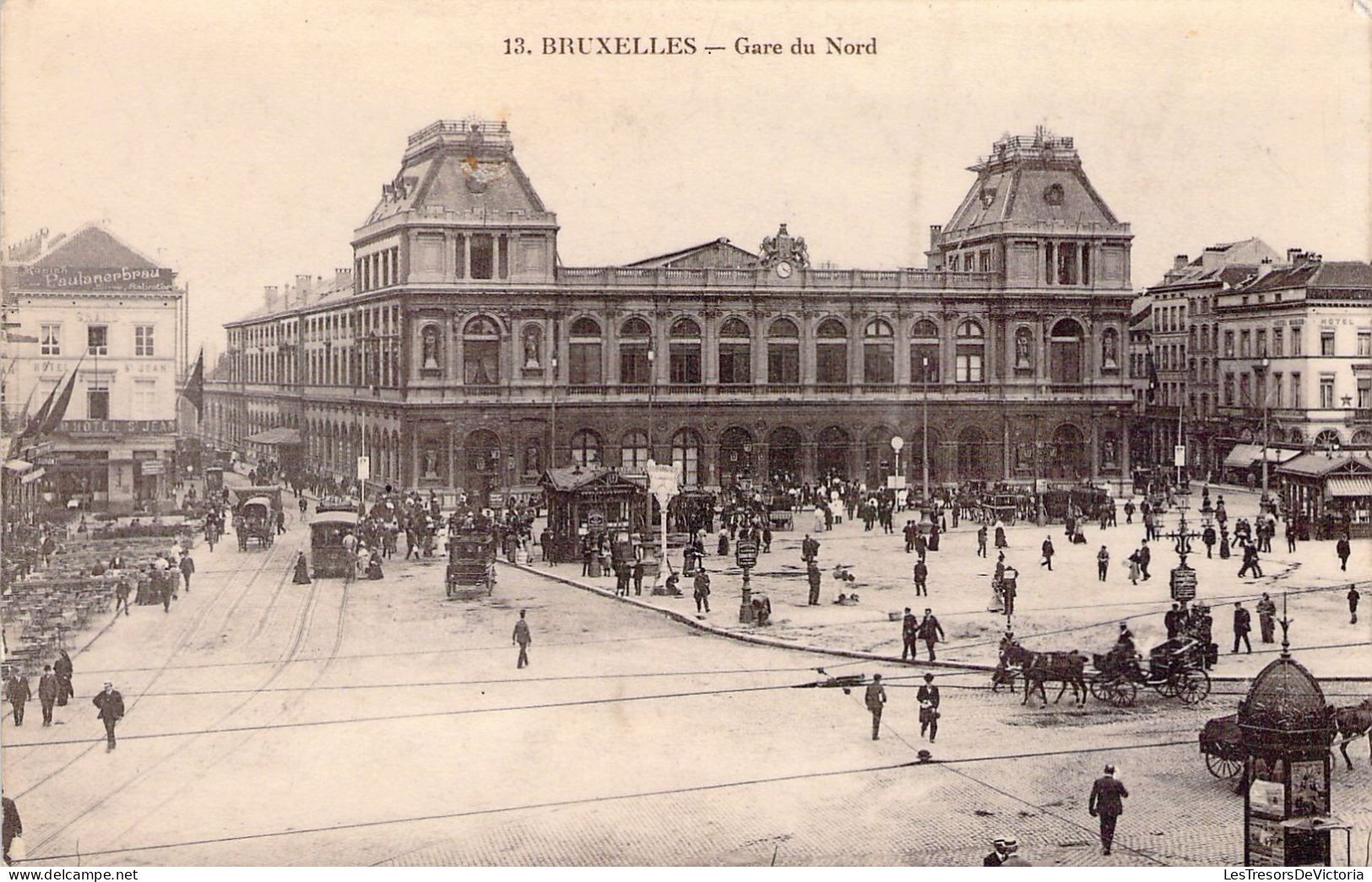 BELGIQUE - Bruxelles - Gare Du Nord - Carte Postale Ancienne - Altri & Non Classificati