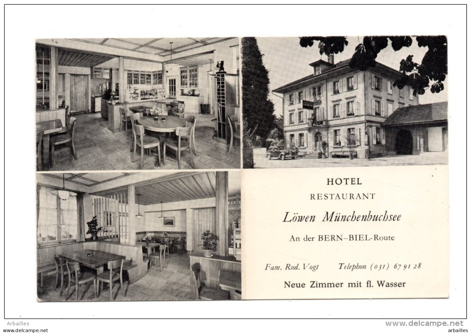 Munchenbuchsee. Restaurant  "Au Lyon" - Münchenbuchsee