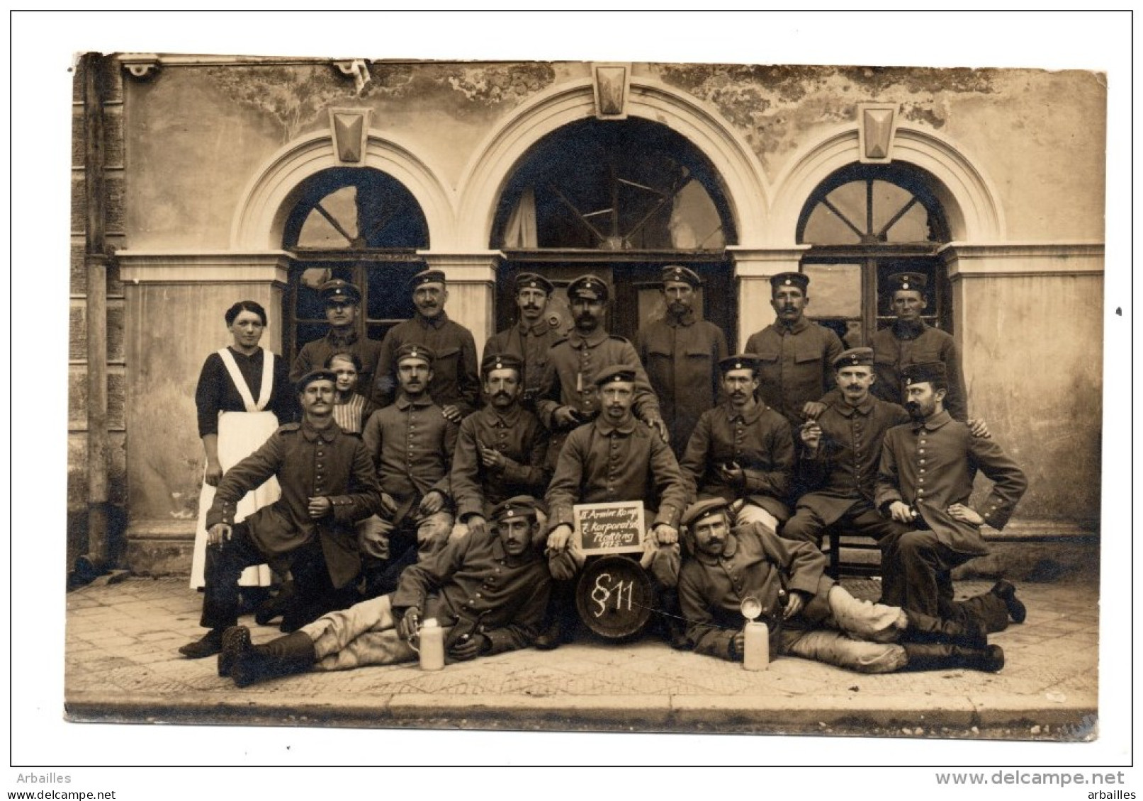 Plattling.  Hopital Militaire. Soldats Allemands. - Plattling