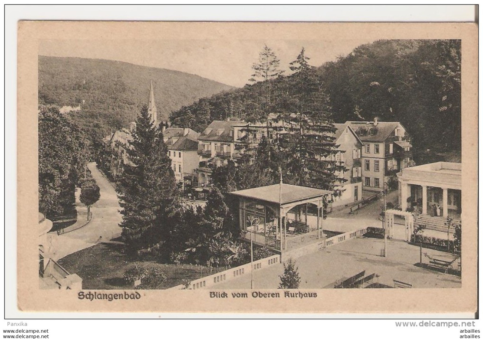 Schlangenbad. Blick Vom Oberen Rurhaus. - Schlangenbad