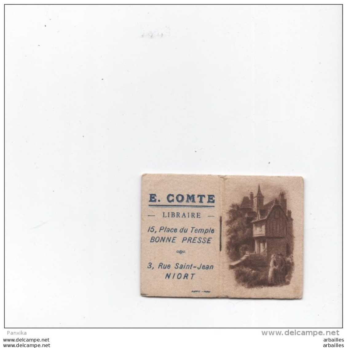 Niort. Mini Calendrier 1951. E.Comte Libraire. - Petit Format : 1941-60