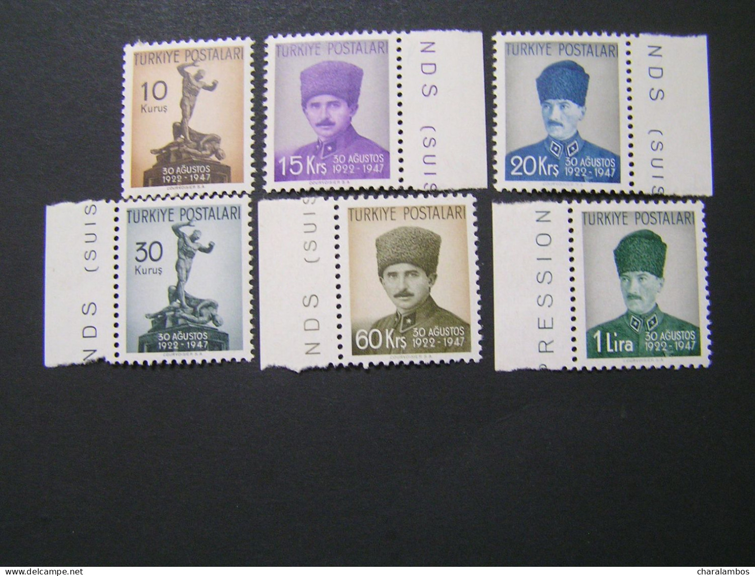 TURKEY 1947 Set  MNH - Ungebraucht