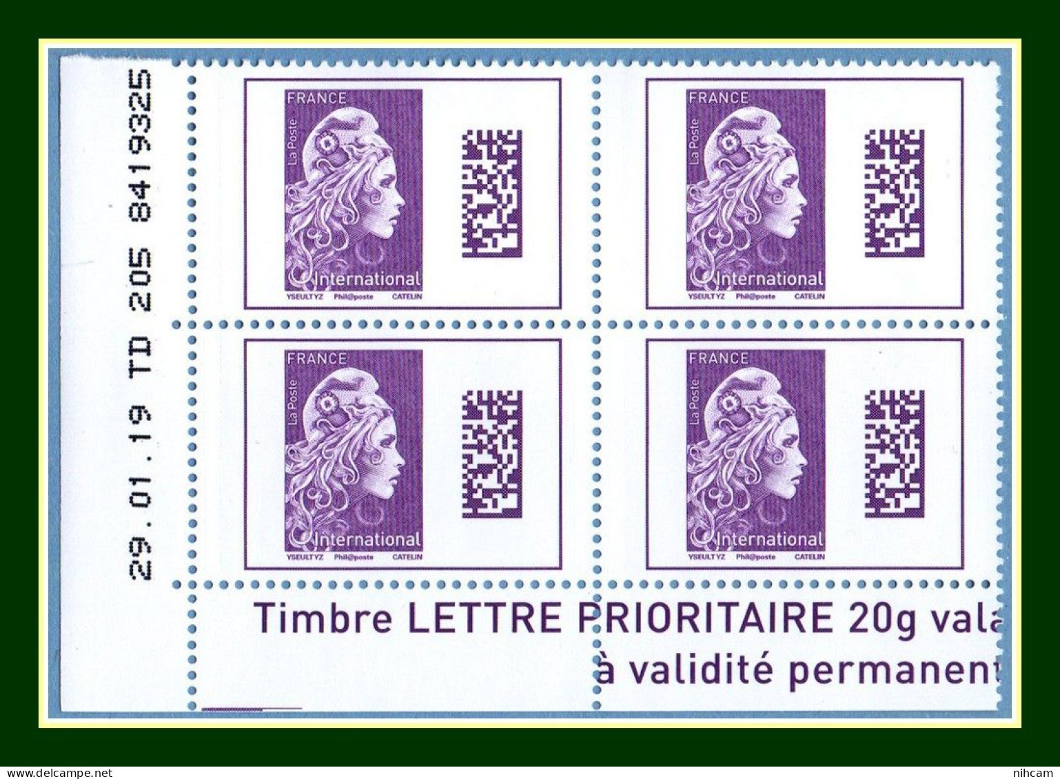 Coin Daté ** MNH Marianne L'Engagée 2019 Yseultyz Catelin - 2010-2019