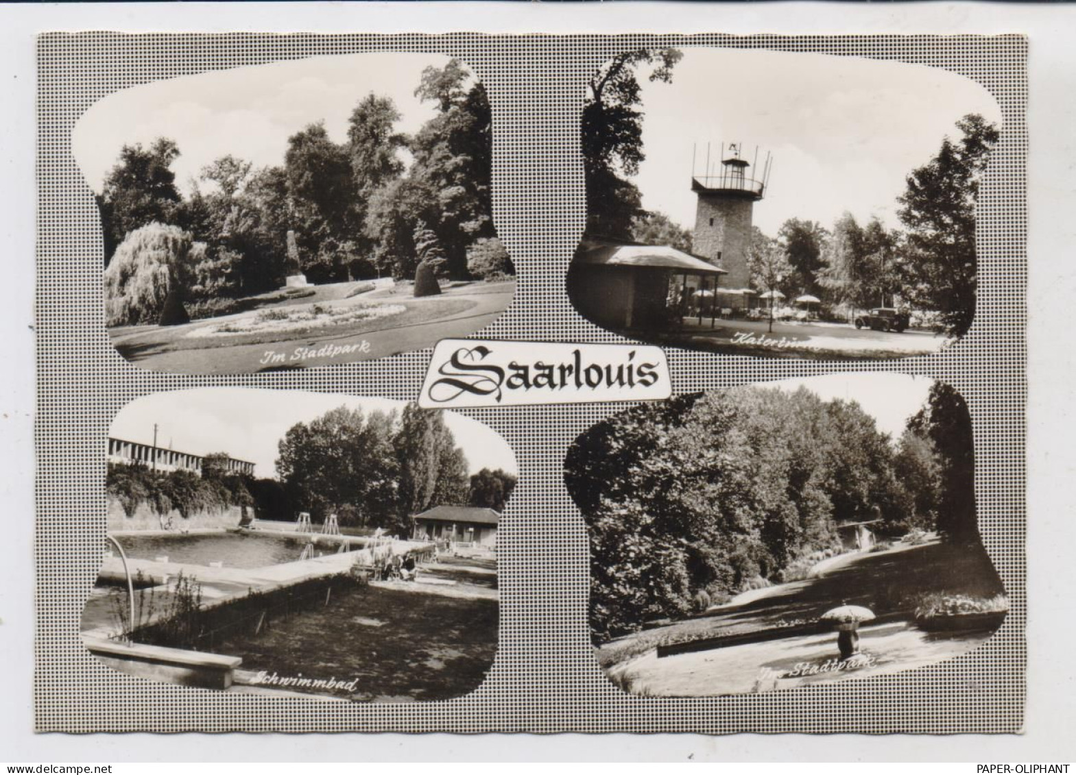 6630 SAARLOUIS, Schwimmbad, Katerturm, Stadtpark - Kreis Saarlouis