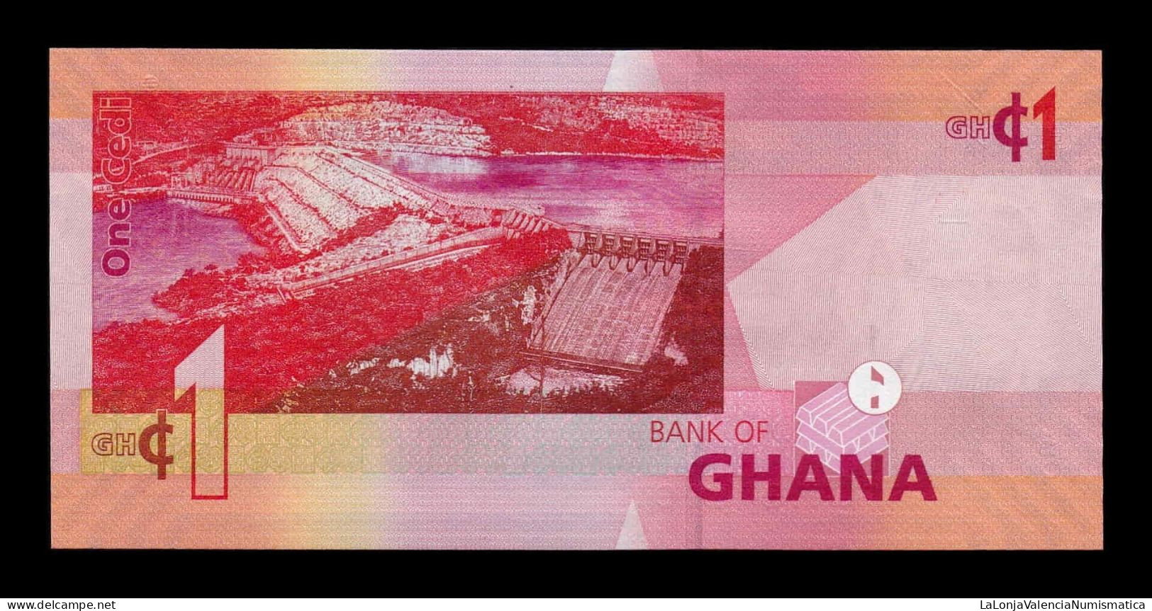 Ghana 1 Cedi 2017 Pick 37g Sc Unc - Ghana