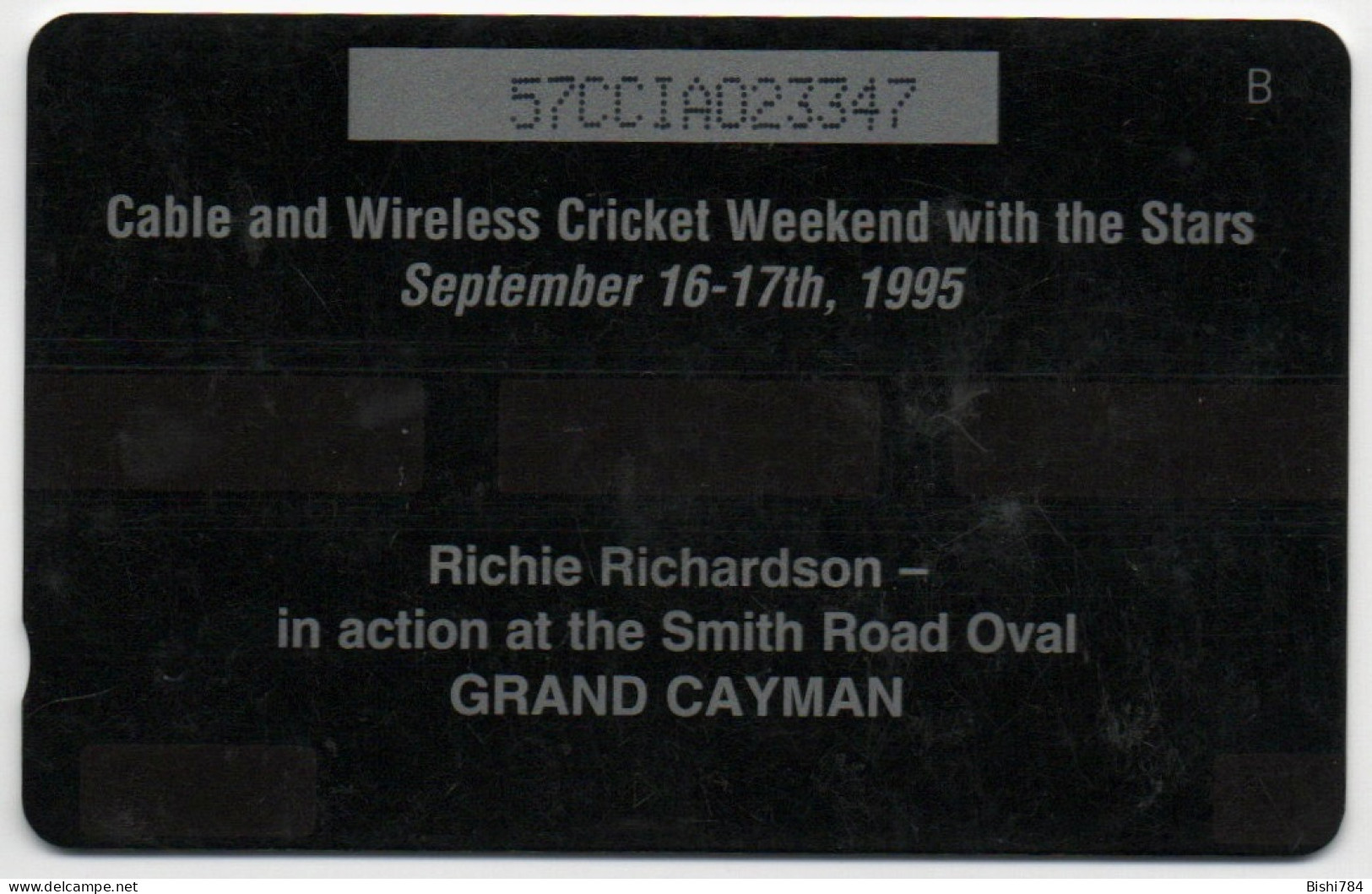 Cayman Islands - Richie Richardson - 57CCIA (regular Font) - Cayman Islands