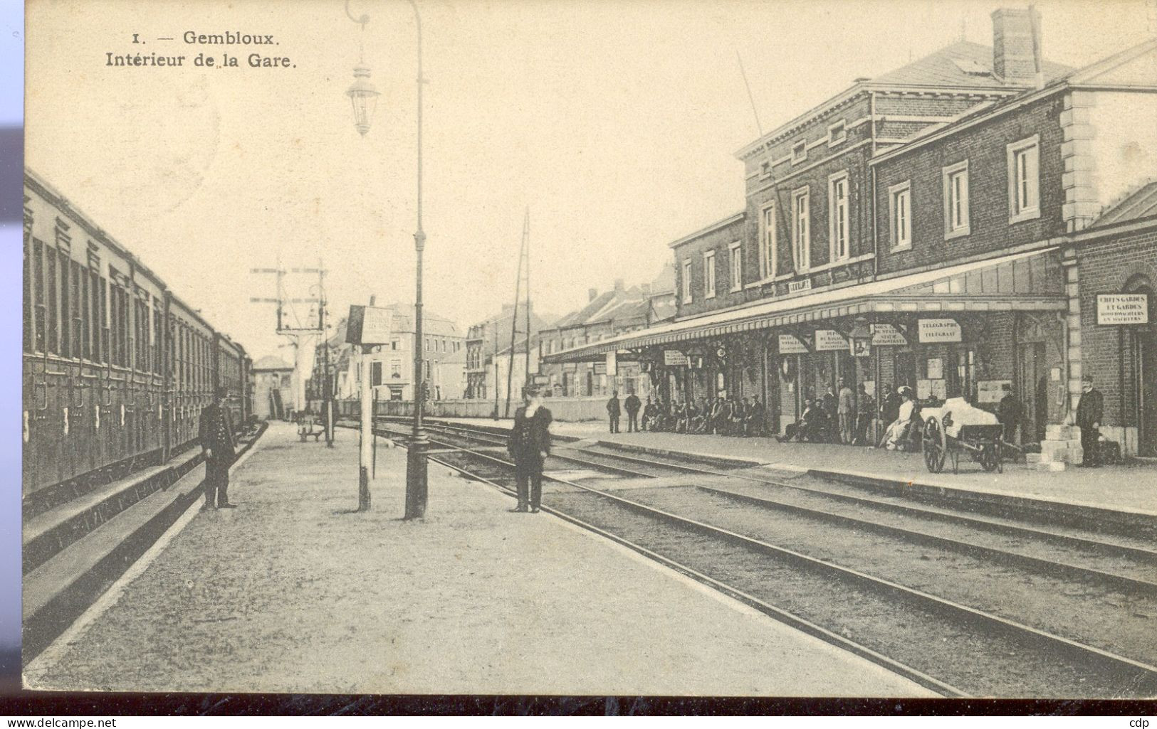 Cpa Gembloux  Gare   1909 - Gembloux