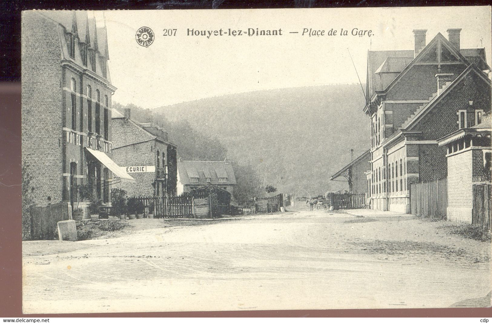 Cpa Houyet  Gare   1907 - Houyet