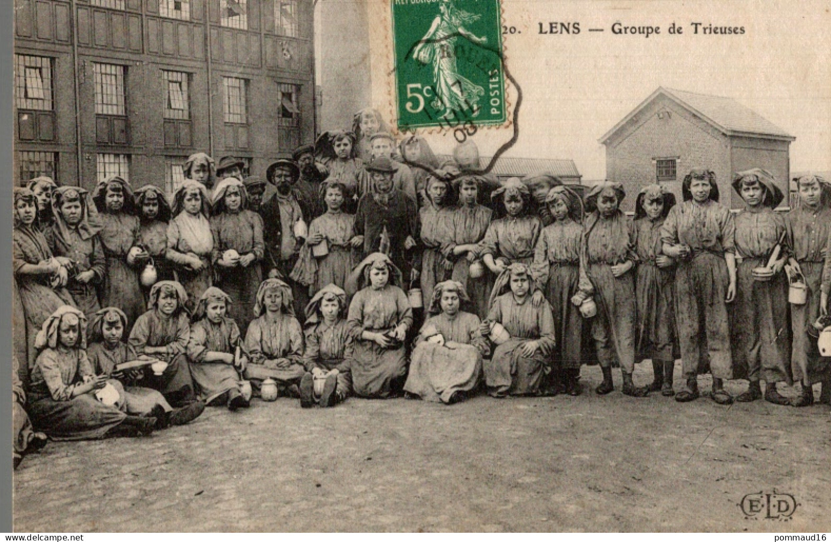 CPA Lens Groupe De Trieuses - Mines