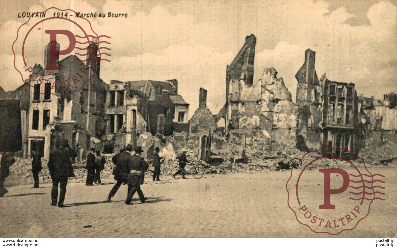 Leuven LOUVAIN 1914 MARCHE AU BEURRE WWI WWICOLLECTION - Leuven