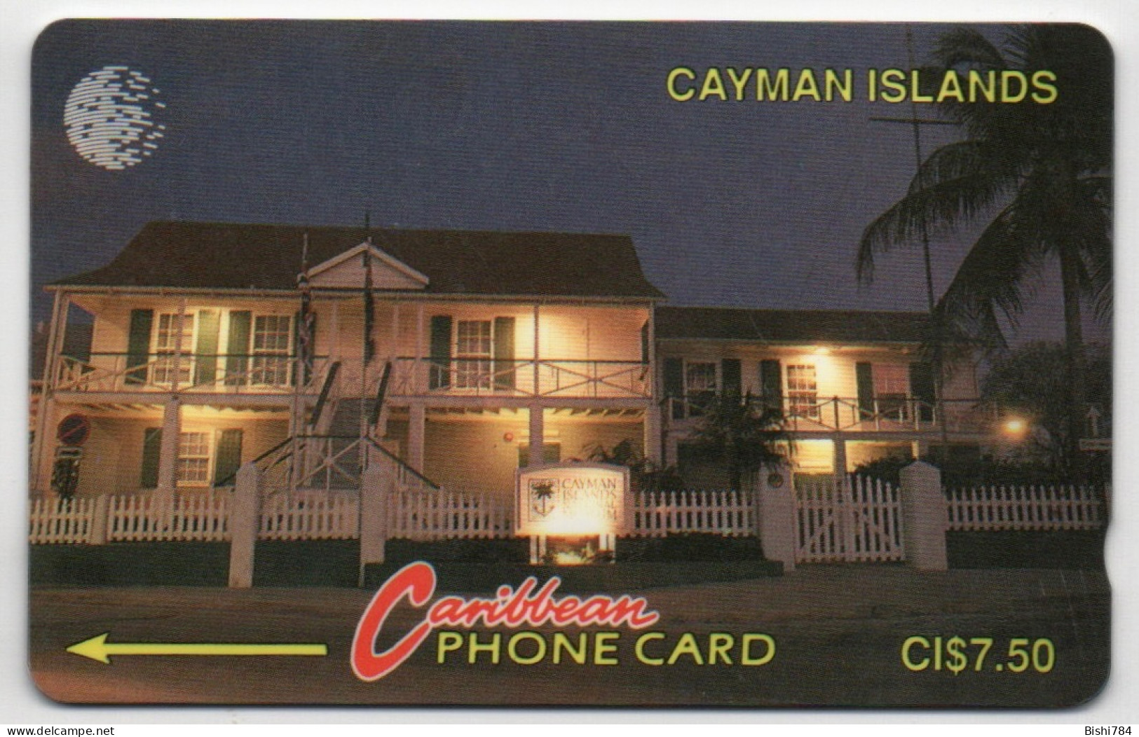 Cayman Islands - Cayman House - 6CCIC (Silver Control Background) - Kaimaninseln (Cayman I.)