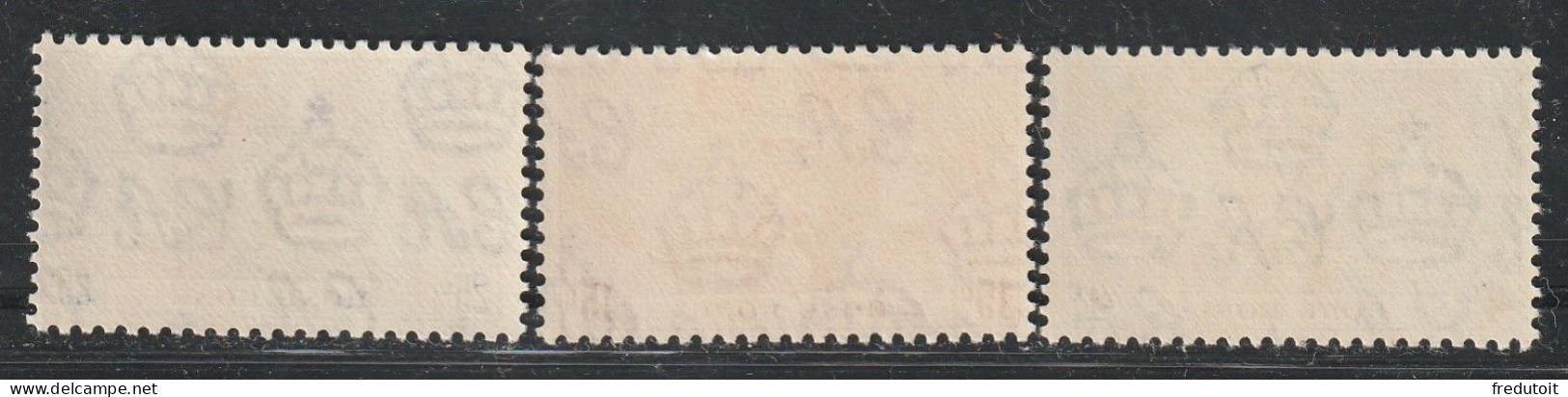 HONG KONG - N°137/9 * (1937) Couronnement De George VI - Nuovi