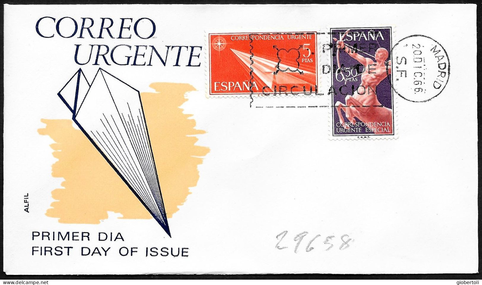 Spagna/Spain/Espagne: FDC, Espresso, Express - Eilbriefmarken