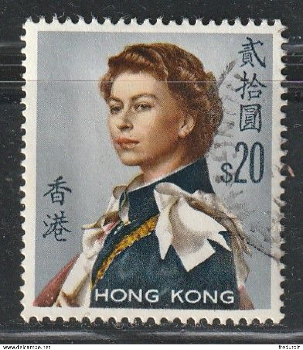 HONG KONG - N°208a Obl (1962-67) Série Courante : 20d - Filigrane Couché - - Used Stamps