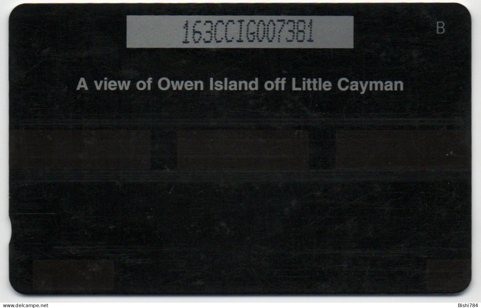 Cayman Islands - Owen Island - 163CCIG (italic Slanted Right) - Cayman Islands