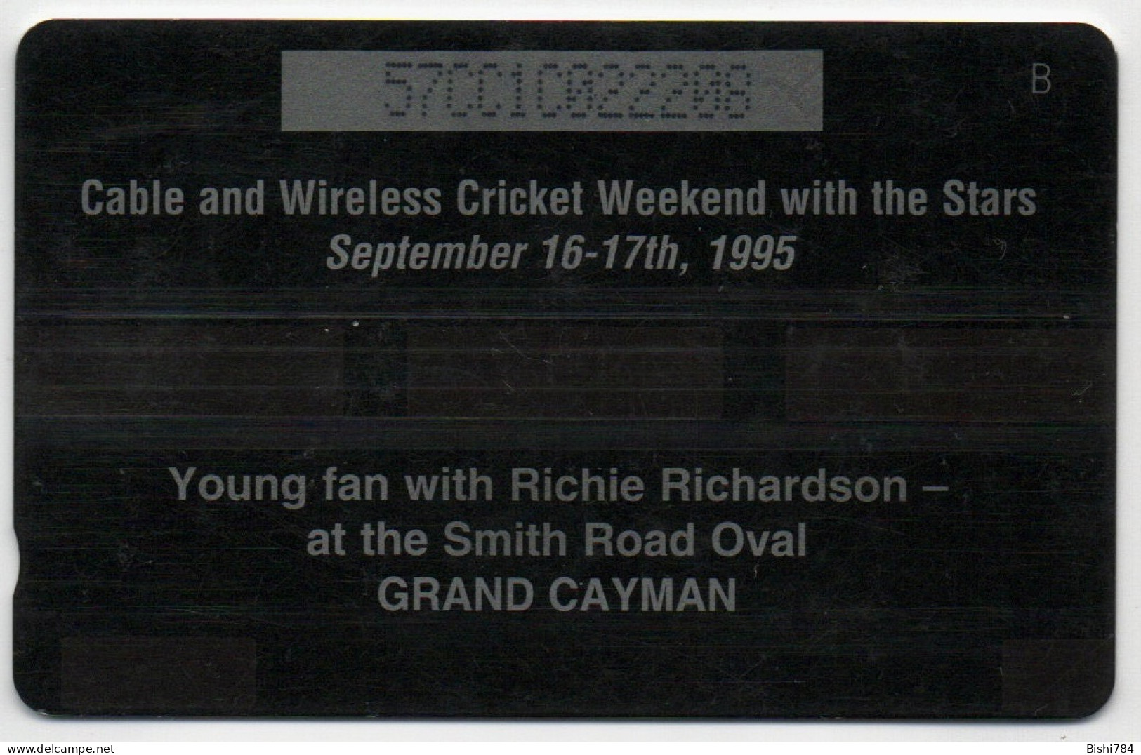 Cayman Islands - Young Fan With Richie Richardson - 57CC1C (with Ø) - Islas Caimán