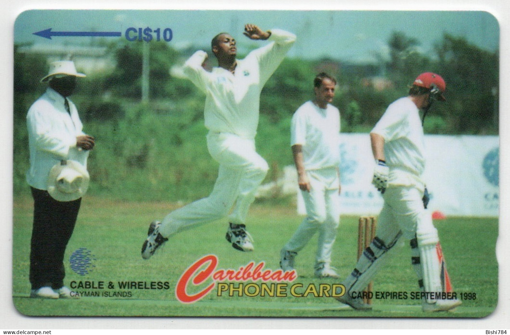 Cayman Islands - West Indies Captain Courtney Walsh - 224CCIC - Kaimaninseln (Cayman I.)