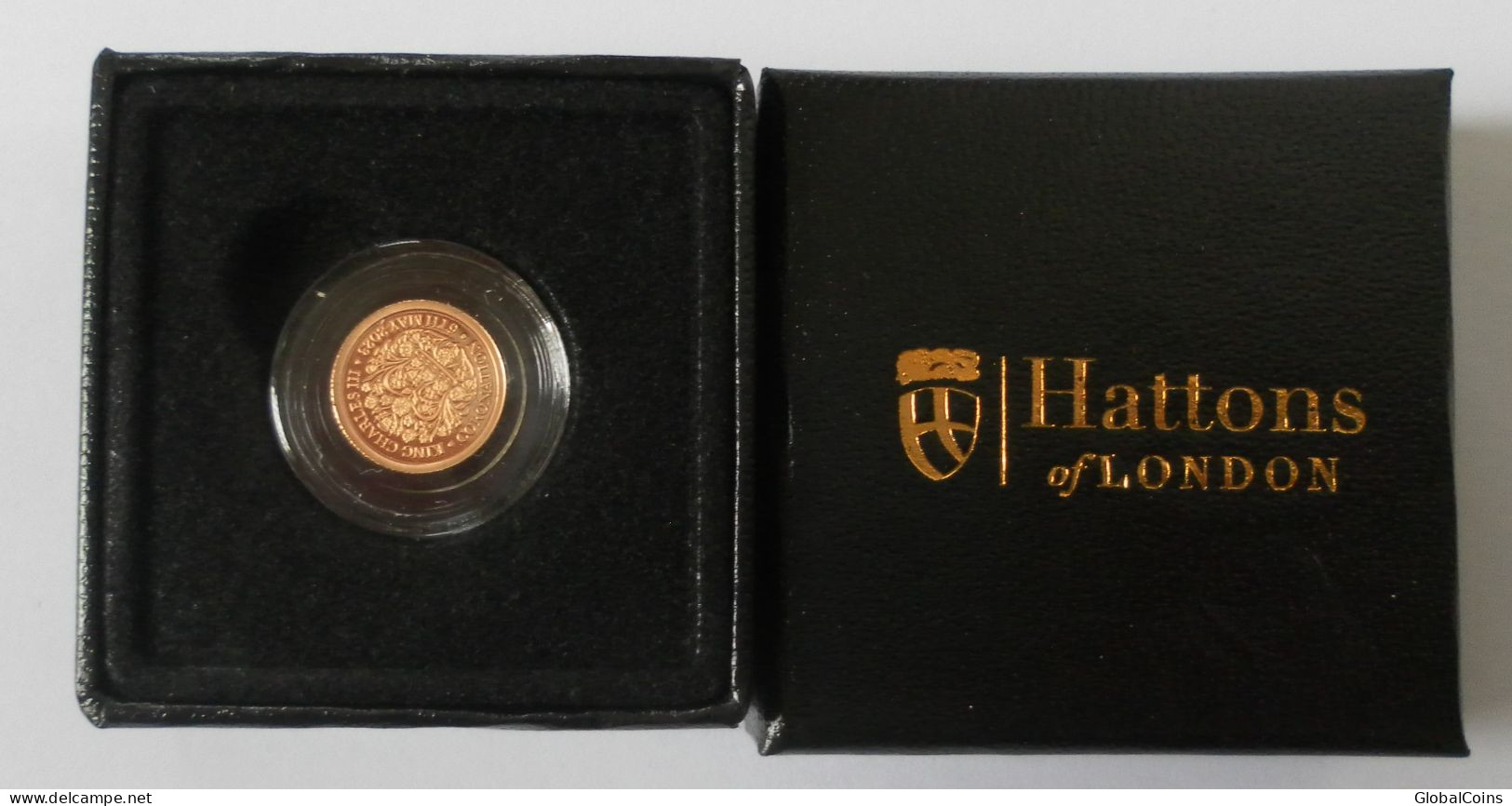 Hattons Of London THE 2023 KING CHARLES III CORONATION GOLD ONE EIGHTH SOVEREIGN - Mint Sets & Proof Sets