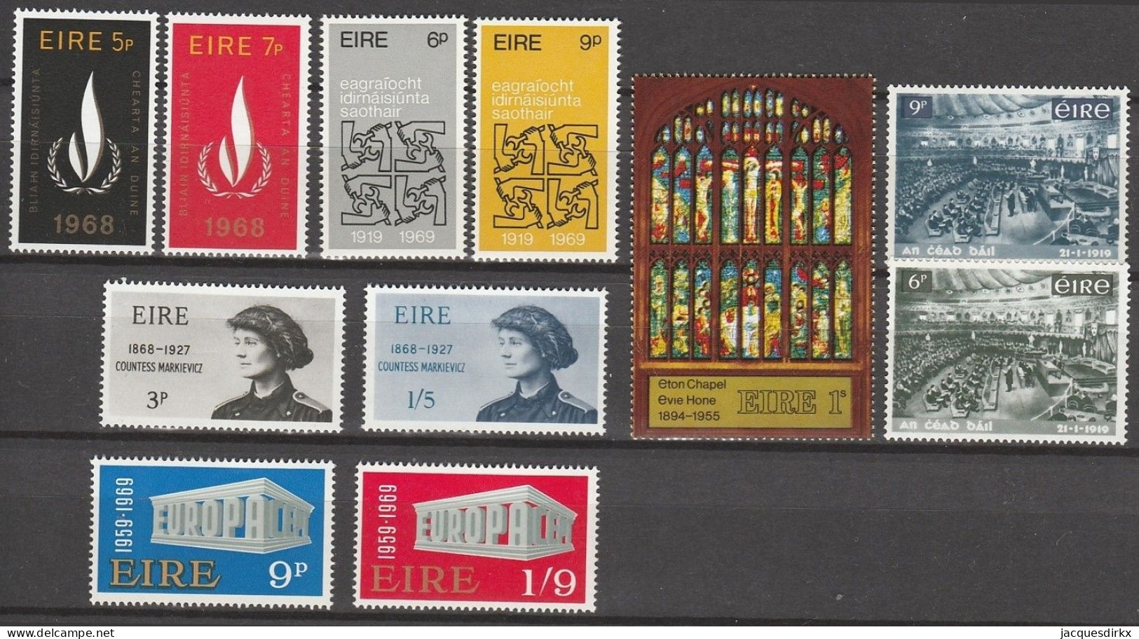 Ireland       .   Y&T     .   11 Stamps     .    **      .   MNH - Neufs