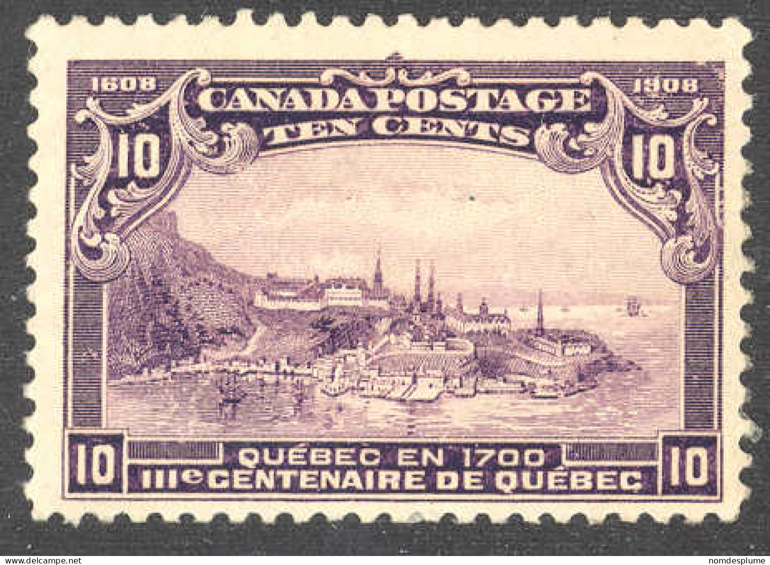 1272) Canada 1908 MH - Unused Stamps