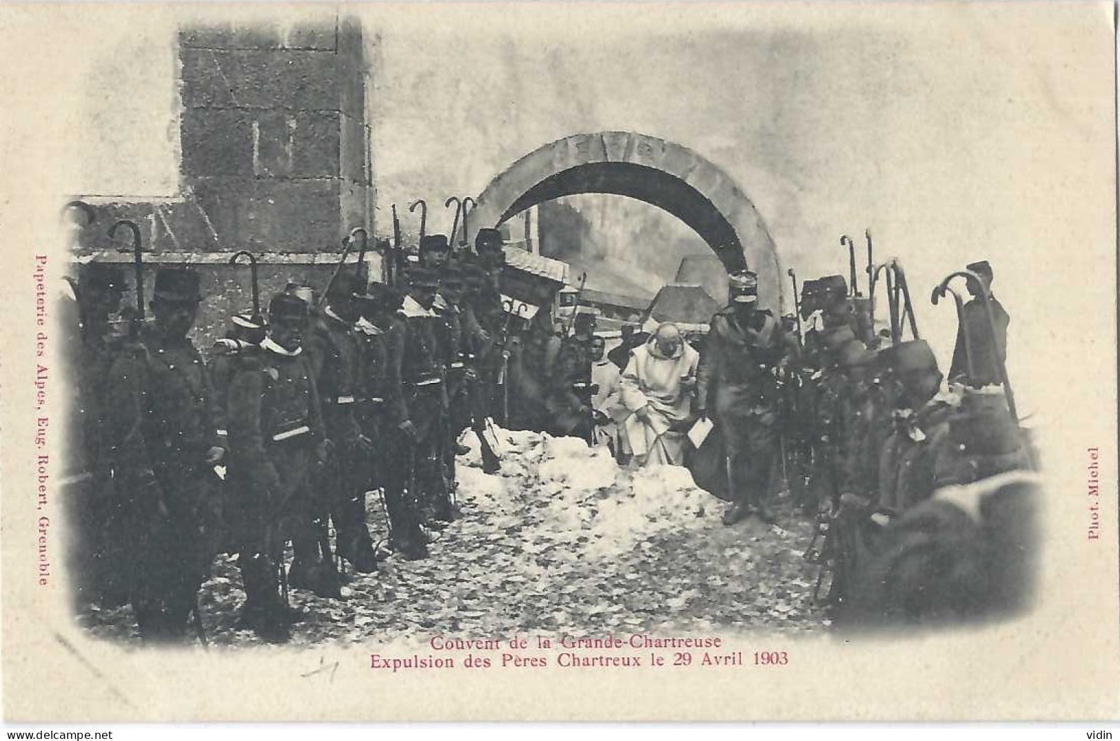 EXPULSION Du Couvent Grande Chartreuse Du 29 Avril 1903 Série De 5 CPA - Funérailles