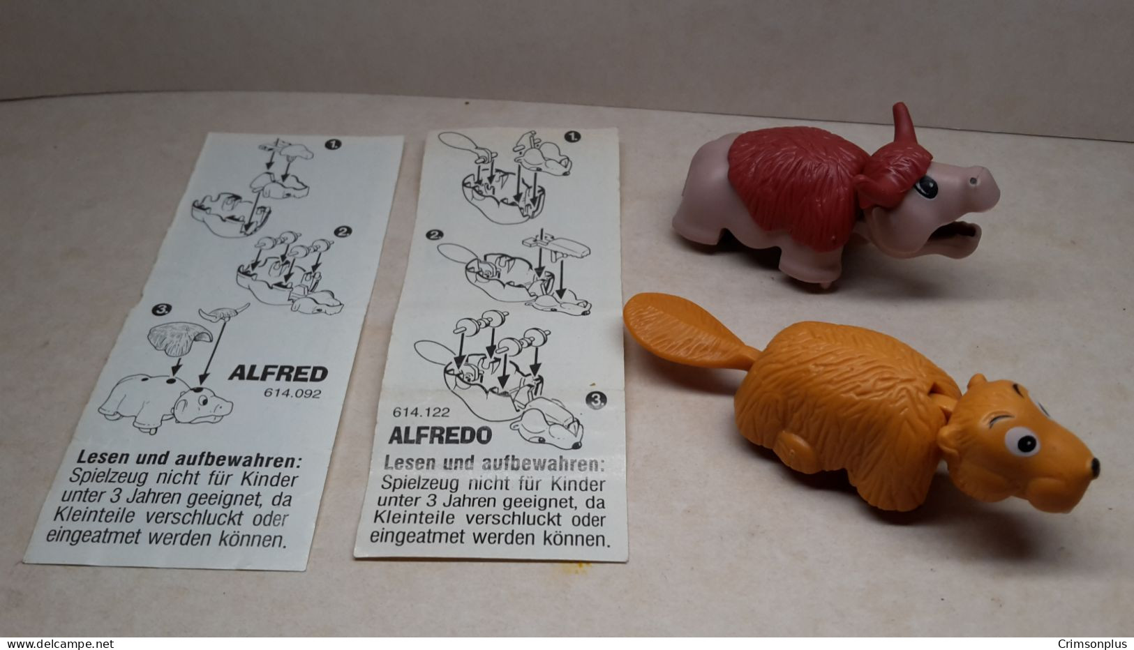 1997 Ferrero - Kinder Surprise - 614092 & 614122 - Alfred Und Alfredo - Complete Set + 2 BPZ's - Monoblocs