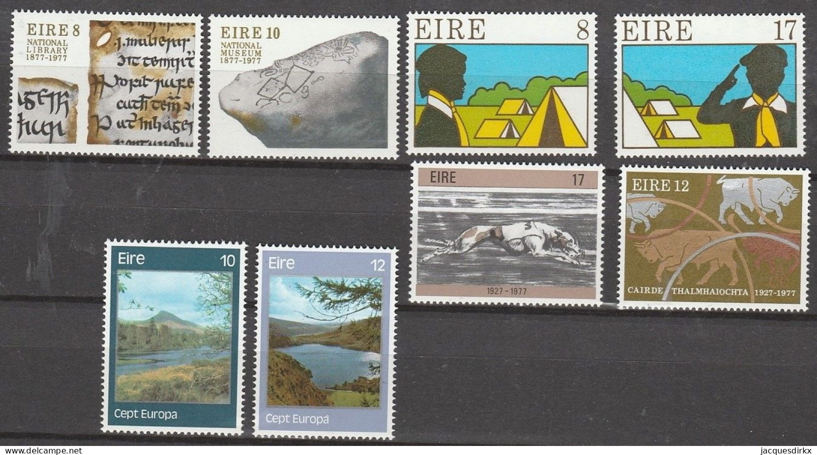 Ireland       .   Y&T      .   8 Stamps   .    **      .   MNH - Nuovi