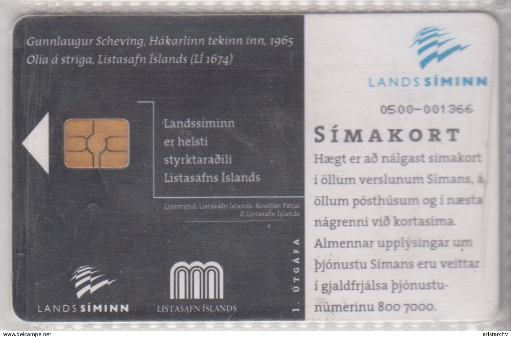 ICELAND 1995 GUNNLAUGUR SCHEVING PAINTING LISTASAFN ISLANDS FISHERMEN SHARK - Islanda