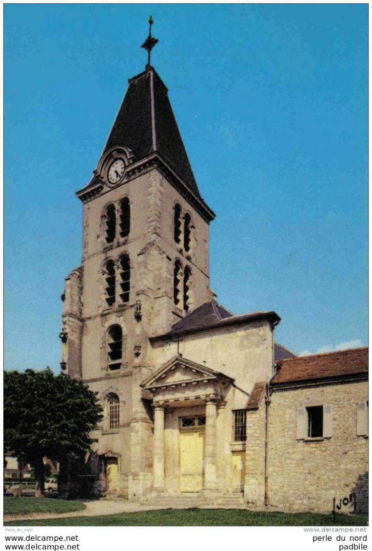 Carte Postale 78. Saint-Nom-la-Breteche Quartier De L'église Trés Beau Plan - St. Nom La Breteche