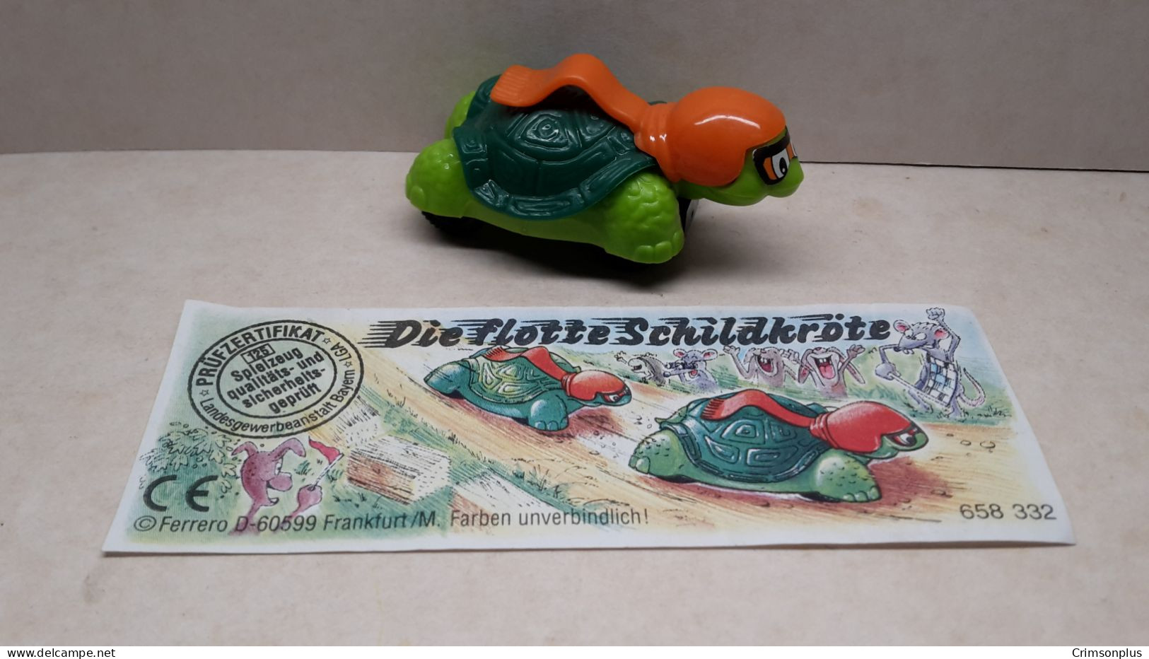 1996 Ferrero - Kinder Surprise - 658332 - Die Flotte Schildkröte + BPZ - Monoblocs