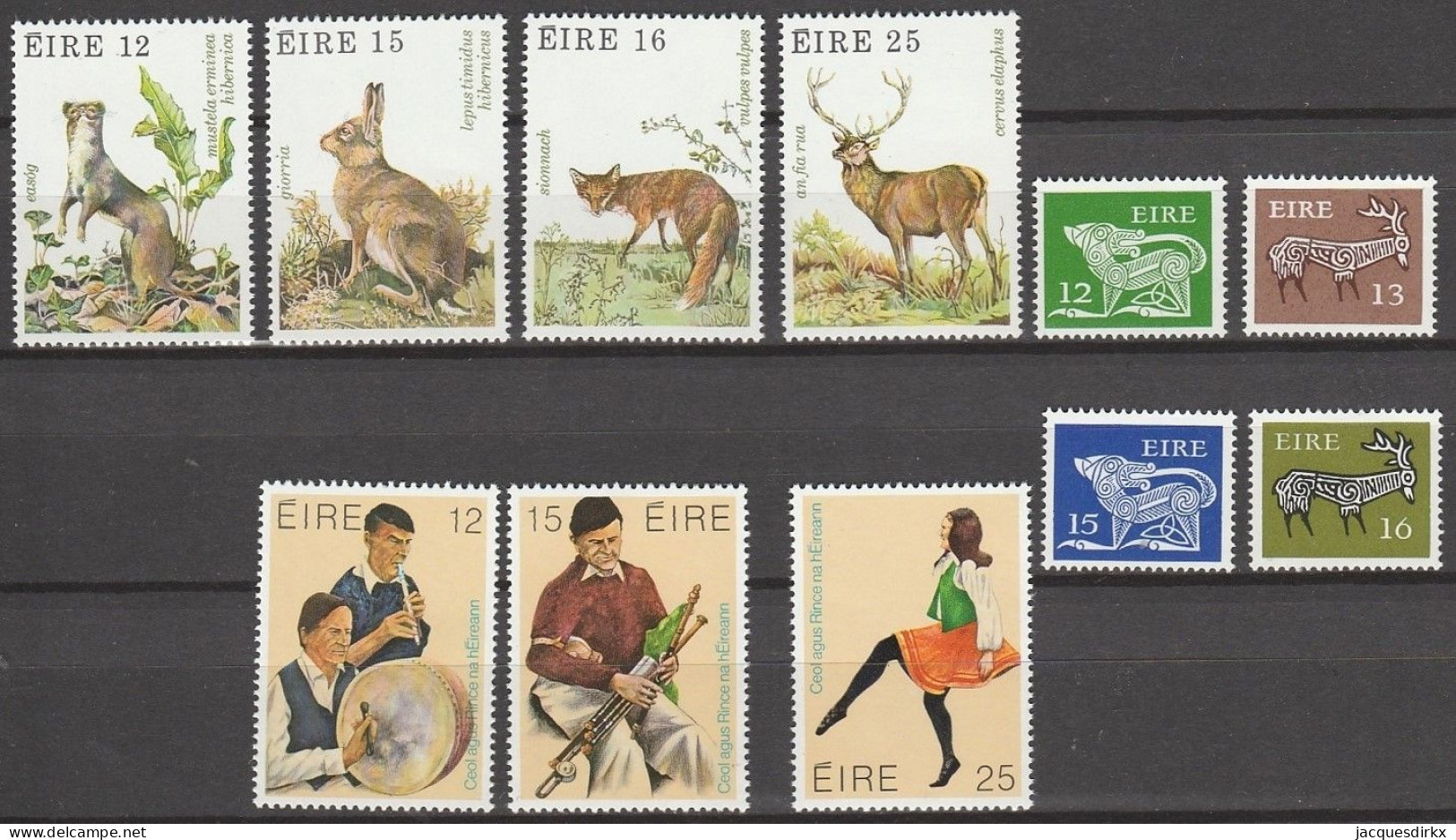 Ireland        .   Y&T      .   11  Stamps   .    **      .   MNH - Ungebraucht