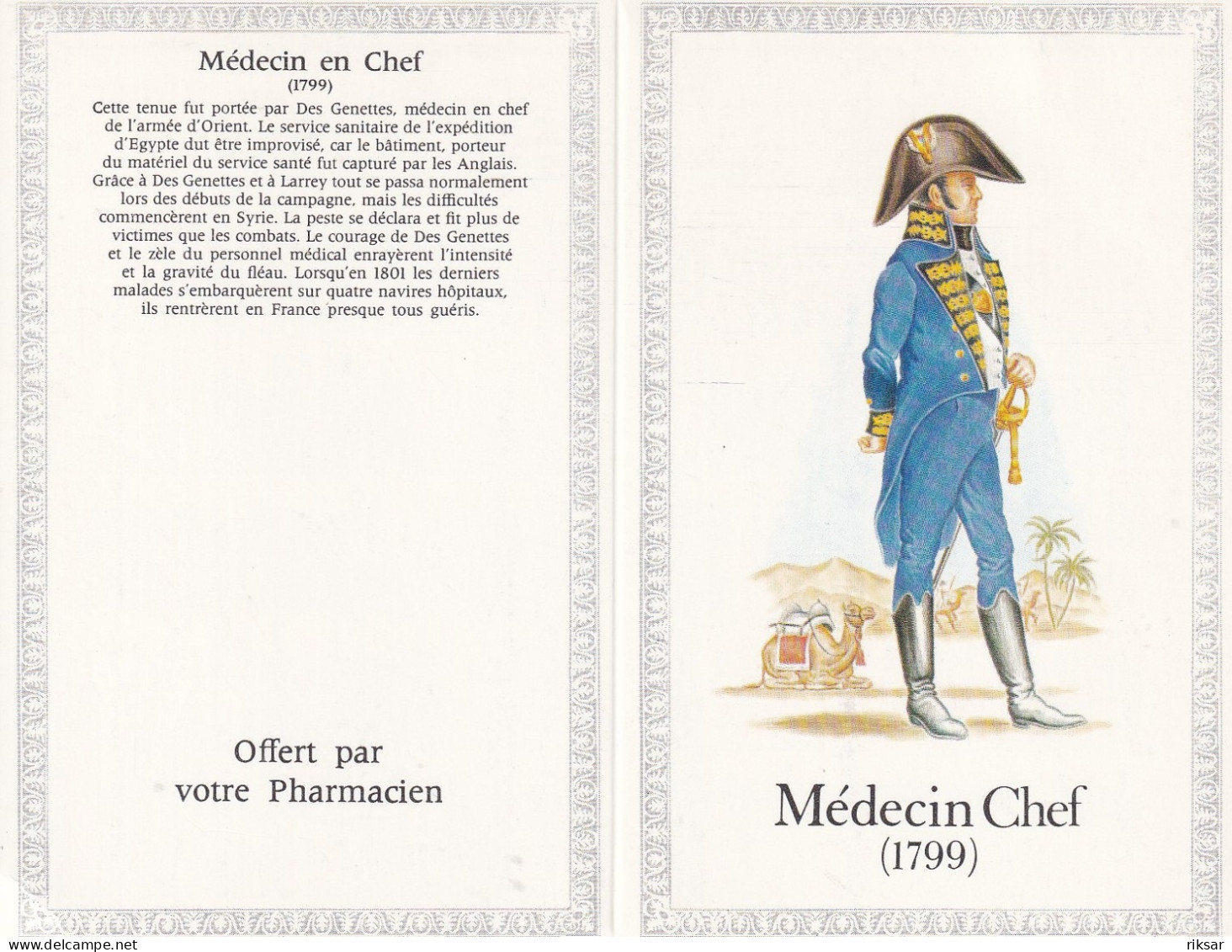 MILITARIA(CALENDRIER 1989) MEDECIN - Groot Formaat: 1981-90