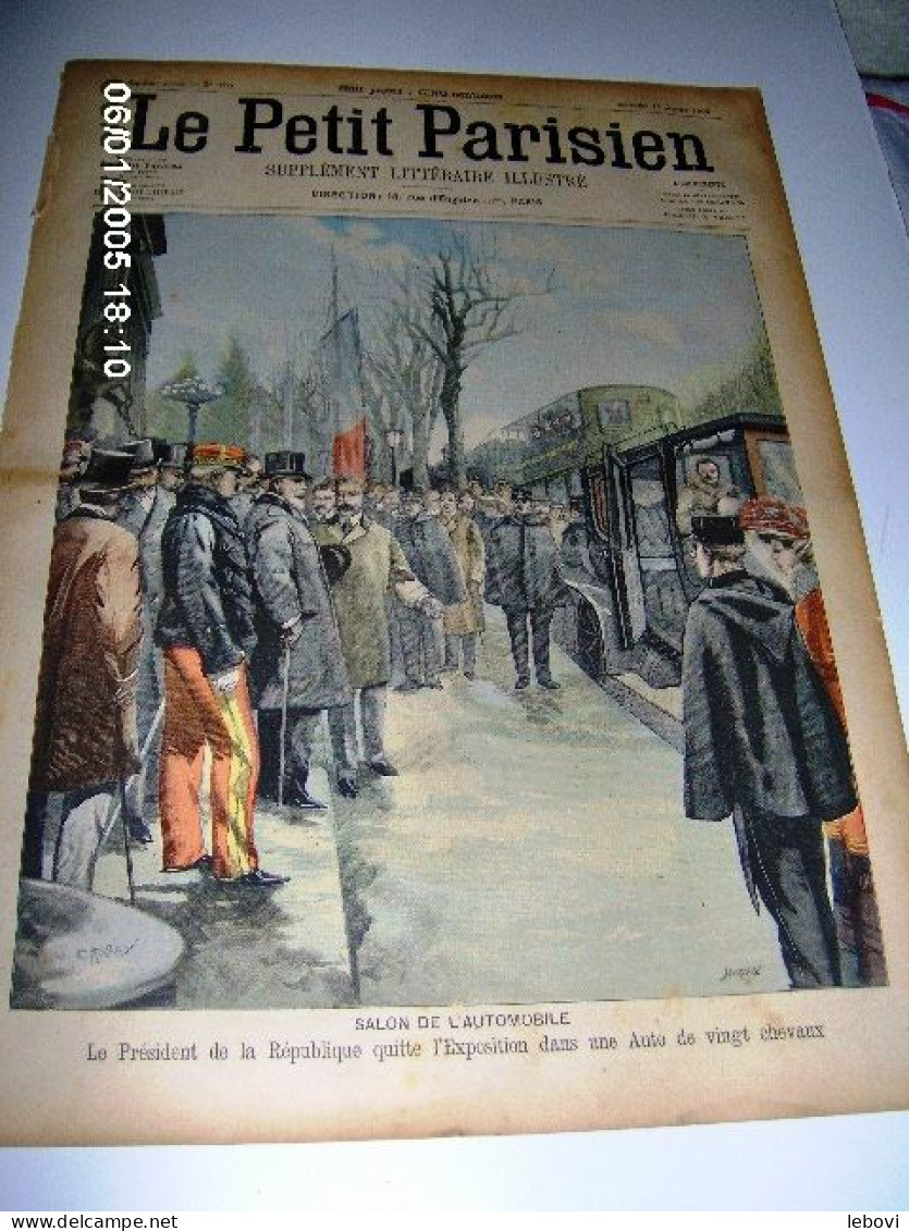 (PARIS) « Salon De L’automobile – Le Président De La République Quitte L’exposition Dans Une Auto De 20 Chevaux» In --> - Le Petit Parisien