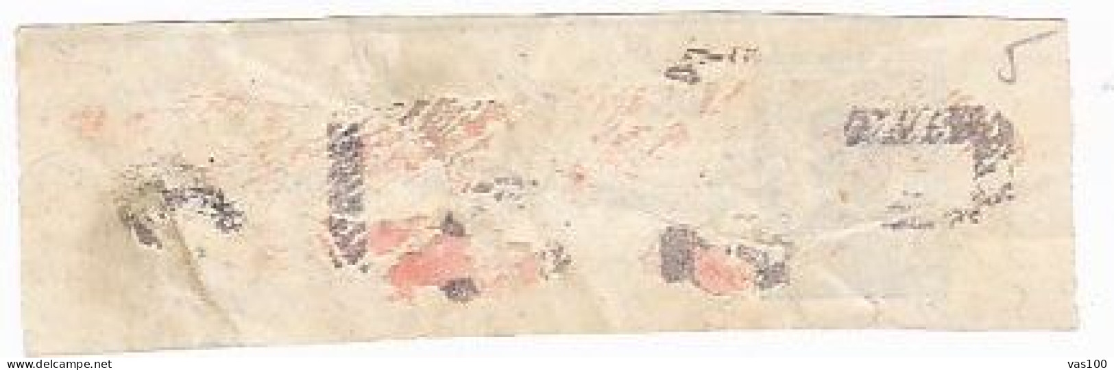 KING CAROL I NEWSPAPER WRAPPING STATIONERY, ENTIER POSTAL, ABOUT 1890, ROMANIA - Covers & Documents