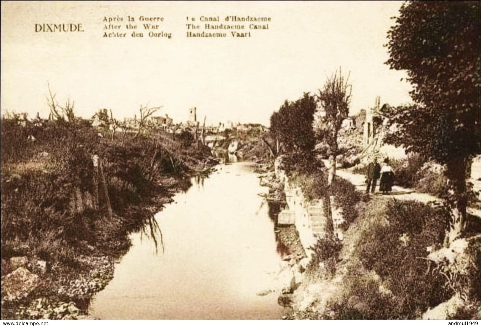 DIXMUDE-DIKSMUIDE - Après La Guerre - Le Canal D'Handzaeme - Diksmuide